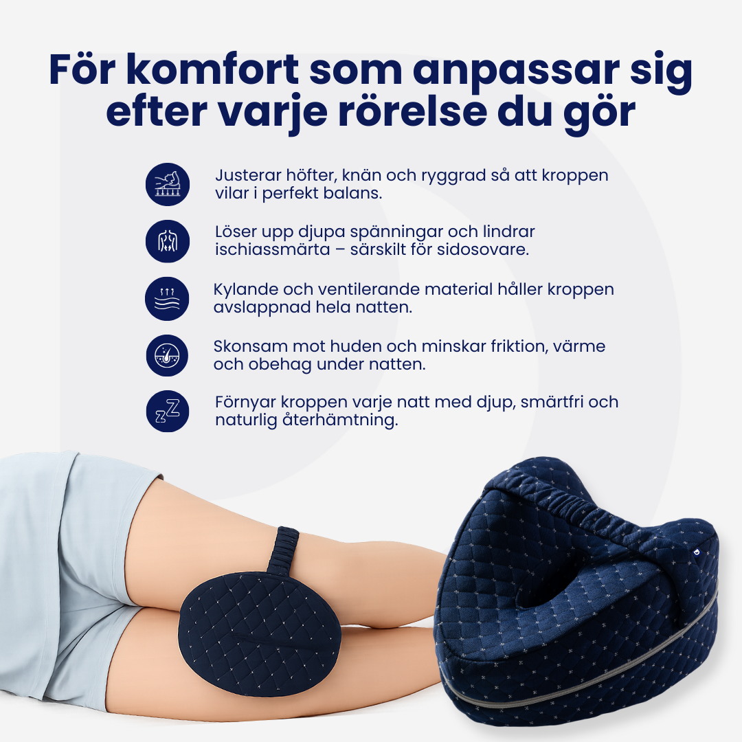 DreamSleepz Ergonomisk Knäkudde – För Ledavlastning Och Djup Sömn
